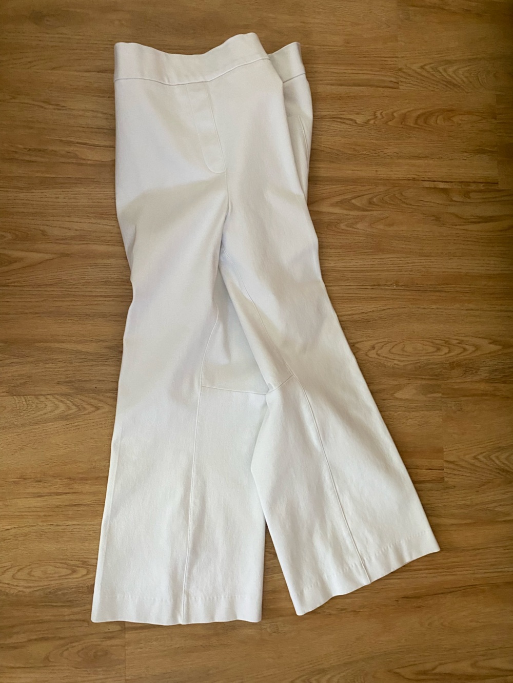 Women's White Wide-Leg Pants - Classic Pull-On Style